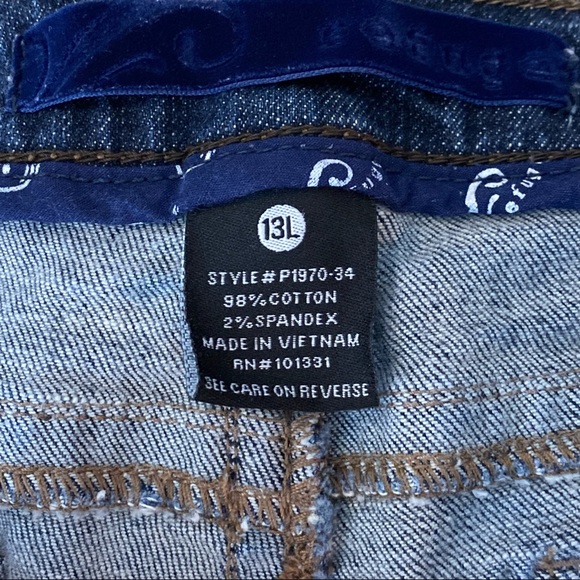 Refuge Distressed Denim Jeans Blue Size Youth Girls 13 L - Picture 6 of 8